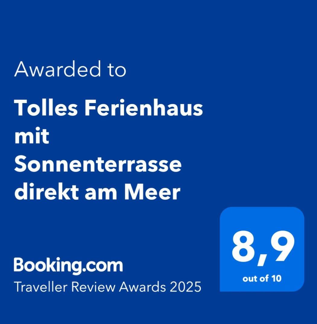 Tolles Ferienhaus Mit Sonnenterrasse Direkt Am Meer Исла-Кристина Экстерьер фото